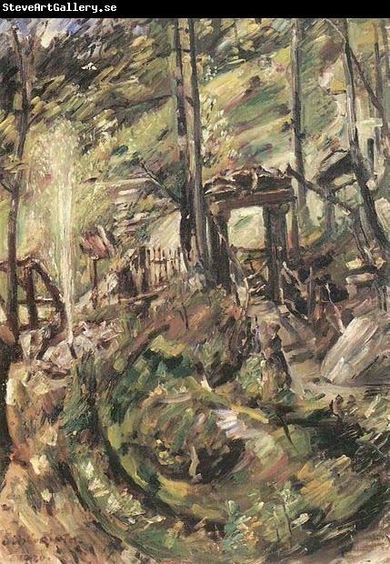 Lovis Corinth Walchensee, Springbrunnen